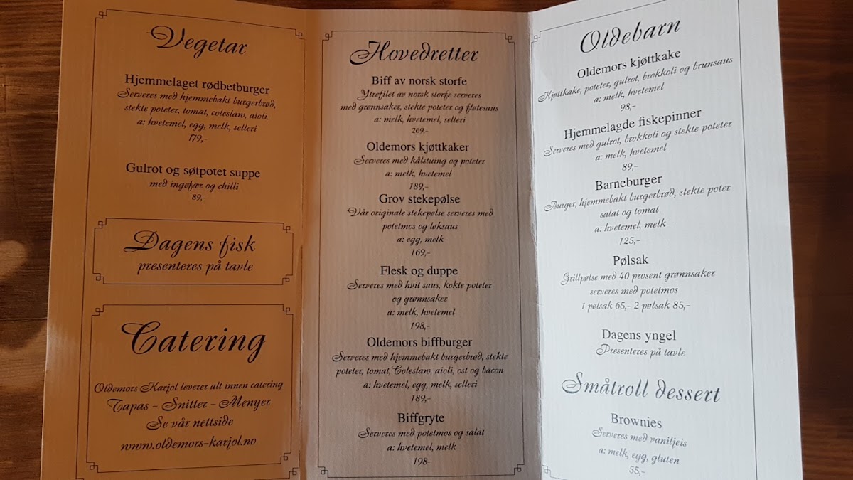 Menu Oldemors Karjol-3